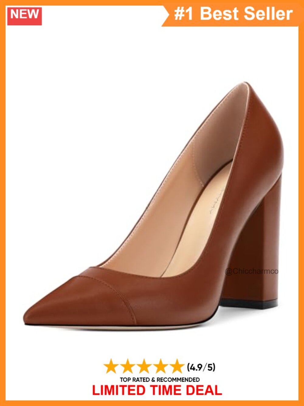 Women Pointed Toe High Heel Slip On Pumps